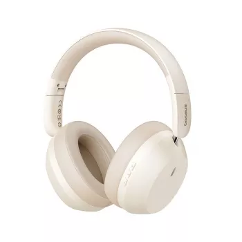 BASEUS BASS 35 MAX Bluetooth 5.3 over-ear-hörlurar beige
