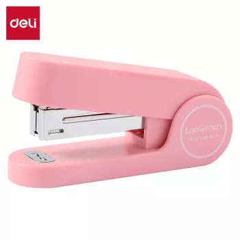 Deli LonGreen bords häftapparat D395324, rosa, 25 ark