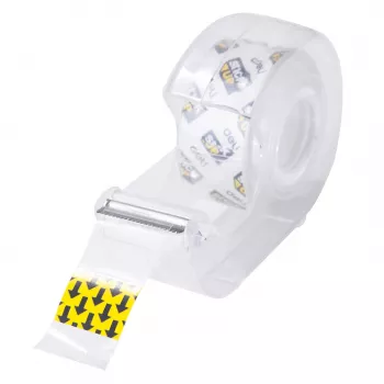 Deli transparent tejp med avrivare D260804, 18 mm x 7 m