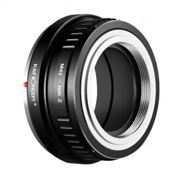 K&F Concept M42 till Nikon Z-mount objektivadapter för Nikon Z5 Z6 Z7 Z50 Zfc Z9 Z8 Z30, svart
