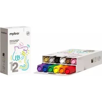 Mideer akryltuschpennor 12-delars set MD1259