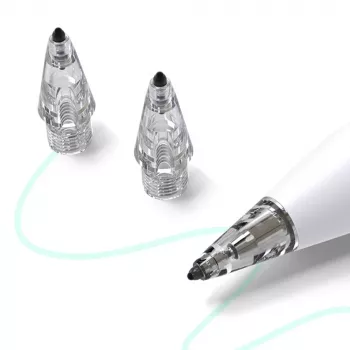 Metapen Air-Flex Tips - transparent (4-pack) reservstiftspetsar för Metapen Pencil A8, A11, M1