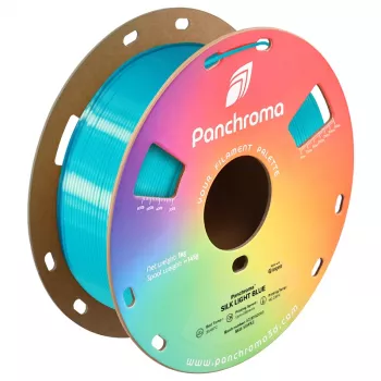 Polymaker Panchroma PLA Silk 3D-skrivarfilament, 1,75 mm, 1 kg, ljusblå