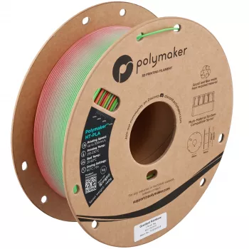 Polymaker HT-PLA 3D-skrivarfilament, 1,75 mm, 1 kg, Gradient Rainbow