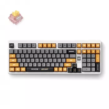 MCHOSE HW-UT98-4 tri-mode mekaniskt tangentbord 98 tangenter hot-swappable RGB gasket mount PBT Cherry-profil 4000 mAh
