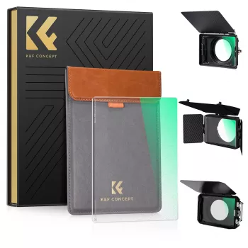K&F Concept svart diffusion 1/8-filter 4x5,65 inch för matte box