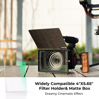 K&F Concept svart diffusion 1/8-filter 4x5,65 inch för matte box