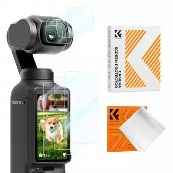 KF 6-pack 9H härdat glasskärm- och objektivskyddsset för DJI Osmo Pocket 3