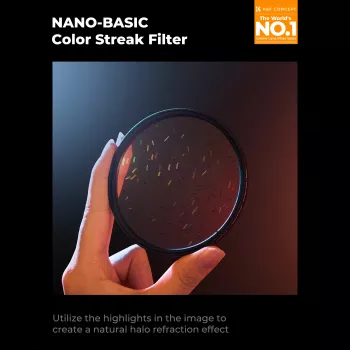 K&F Nano-B MRC 55 mm Starlight Glare Rainbow Flare-filter