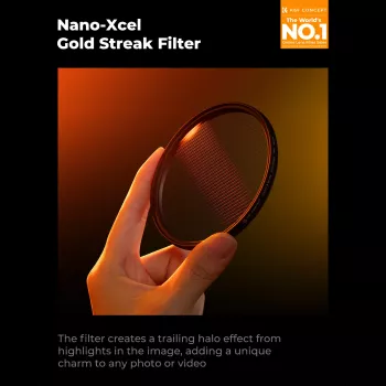 K&F Nano-X MRC Gold Streak effektfilter 52 mm