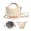 K&F Concept Crossbody Sling Bag 5L beige för kamera och smartphone