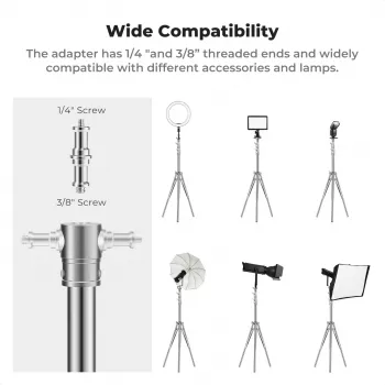 K&F Concept KF34.044 280 cm aluminiumljusstativ med 1/4