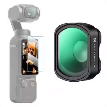 KF makroobjektivfilter 10x magnetiskt 2-i-1 skärmskydd för DJI Osmo Pocket 3 / 4