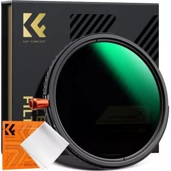 K&F Concept Nano-X MRC hybridfilter 3-i-1 77 mm Fader ND2-32 + CPL + Black Diffusion 1/4