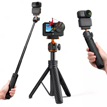 Ministativ selfie-stick 65 cm 360°-huvud för DJI Osmo Nano / Action 6 / Kf09.181