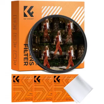 K&F Concept kalejdoskopfilter 5x pentaprisma 77 mm svart