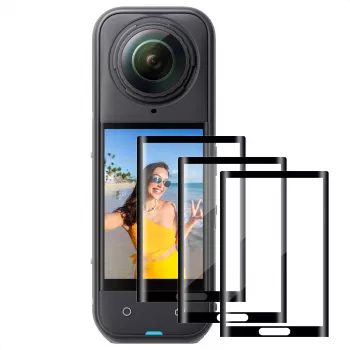 3x Tempered Glass Screen Protector för Insta360 X4 / X5 – KF31.184
