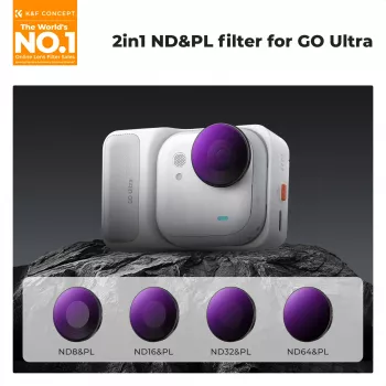 K&F Concept 4-pack 2-i-1 ND/PL-filterset ND8/PL ND16/PL ND32/PL ND64/PL för Insta360 GO Ultra, SKU.1673
