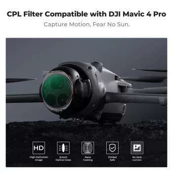 K&F Concept Nano-X 8K HD CPL-filter för DJI Mavic 4 Pro (KF01.2071V1)