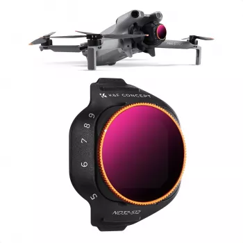 K&F variabelt ND-filter ND32-ND512 för DJI Mini 5 Pro-drönare, AGC-glas, KF02.0004