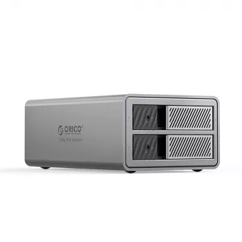 ORICO 9828RU3 2-bay RAID DAS-kabinett för 2,5/3,5 inch SATA HDD/SSD, USB 3.0, grå