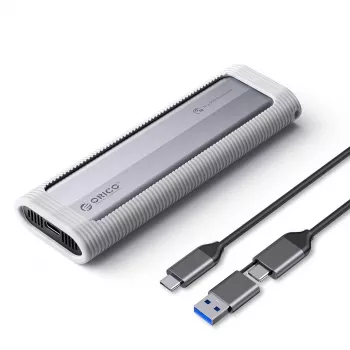 ORICO AXM2-G2-V1 M.2 NVMe SSD-kabinett USB-C/USB-A 10Gbps – grå