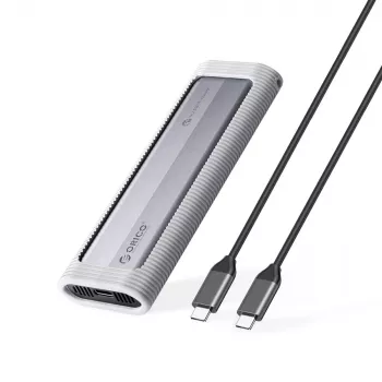 ORICO AXM2S-G2 M.2 NVMe/NGFF USB-C 10Gbps-kabinett – grå