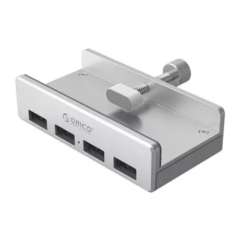 ORICO MH4PU klämbar USB-hubb 4x USB-A 3.0 – silver