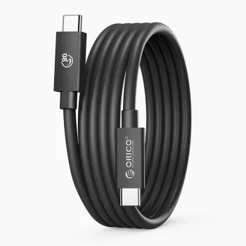 ORICO USB4 Thunderbolt 5-kabel 80Gbps 240W USB-C till USB-C 1,5 m svart