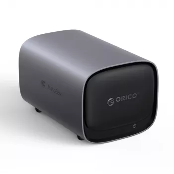 ORICO NAS MetaBox Pro Home 2-bay Network Attached Storage – grå