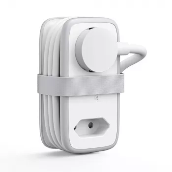 ORICO APP 15,5W 5-i-1 grenuttag med 2x AC, 2x USB-A, 1x USB-C – vit