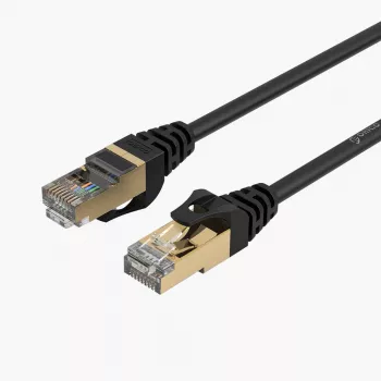 ORICO PUG-C7 CAT7 Ethernet-kabel 10Gbps RJ45 LAN rund 10 m svart