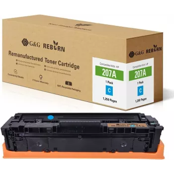 G&G GR-HW2211A Reborn toner cyan, ersättning för HP 207A / W2211A