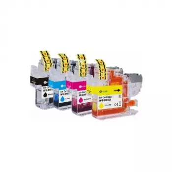 G&G bläckpatroner 4-pack för Brother LC421XLVAL BK/C/M/Y (20554)