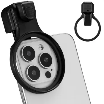 K&F Concept smartphone-clipshållare för 58 mm filter och objektiv – svart