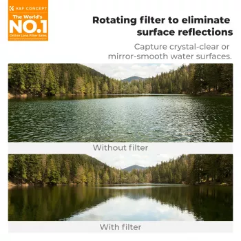 KF cirkulärt polarisationsfilter CPL 58 mm clip-on för smartphone KF15.0024