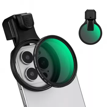 K&F Concept variabelt ND-filter ND2-ND32 58 mm clip-on för smartphone