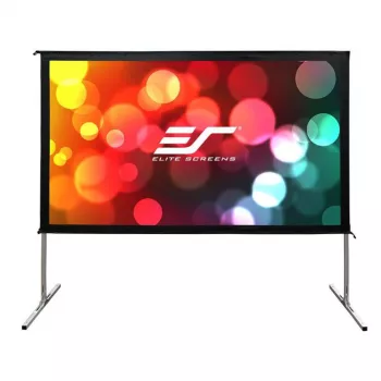 Elite Screens Yard Master 2 Series OMS135H2-DUAL – portabel utomhus/inomhus projektorduk med ben – 135 inch (343 cm)