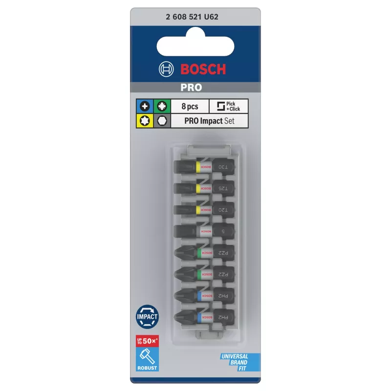 Bosch PRO Impact Bit Set 8-delars (2608521U62)