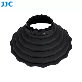 JJC LH-ARLII ihopfällbart gummimotljusskydd 73-88mm