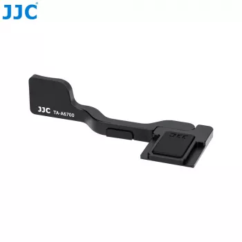 JJC TA-A6700 tumstöd för Sony A6700 kamera – aluminiumlegering, blixtskofäste, tumstöd