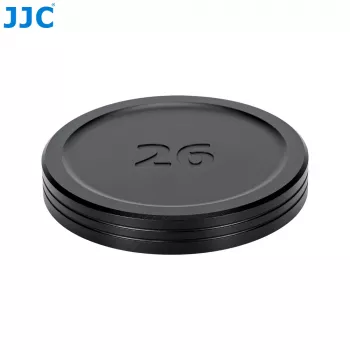 JJC LC-SR26 frontobjektivlock för Panasonic Lumix S 26mm f/8 (S-R26) – svart