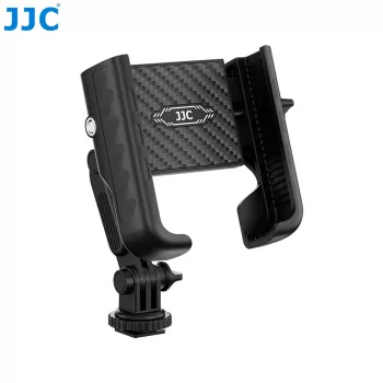 JJC PM-CS1 adapterfäste med 1/4 inch-gänga för telefon, smartphone, GoPro, standard-ISO-hot-shoe, svart