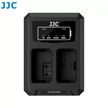 JJC Dual USB-C laddare för Sony NP-FW50 (DCH-FW50TC)