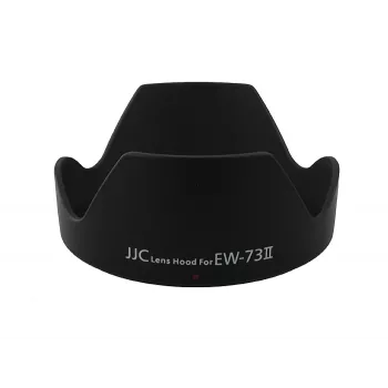 JJC motljusskydd för Canon EW-73II, tulpanform, svart, slagtålig ABS-plast