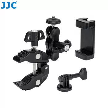 JJC Magic Arm monteringssats med klämma, telefonhållare och GoPro-adapter – MFC-K1