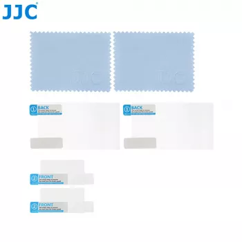 JJC 2x LCD-skärmskydd + topp-LCD-skydd för Canon 6D Mark II