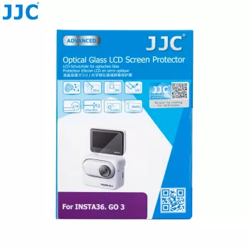 JJC GSP-GO3 skärmskydds- och objektivskyddsset i härdat glas för Insta360 GO 3