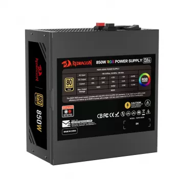 Redragon GC-PS007-1-V2 850W 80 PLUS Bronze ATX icke-modulärt nätaggregat