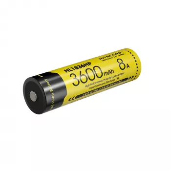 Nitecore NL1836HP 3600mAh 18650 Li-ion-batteri Button Top